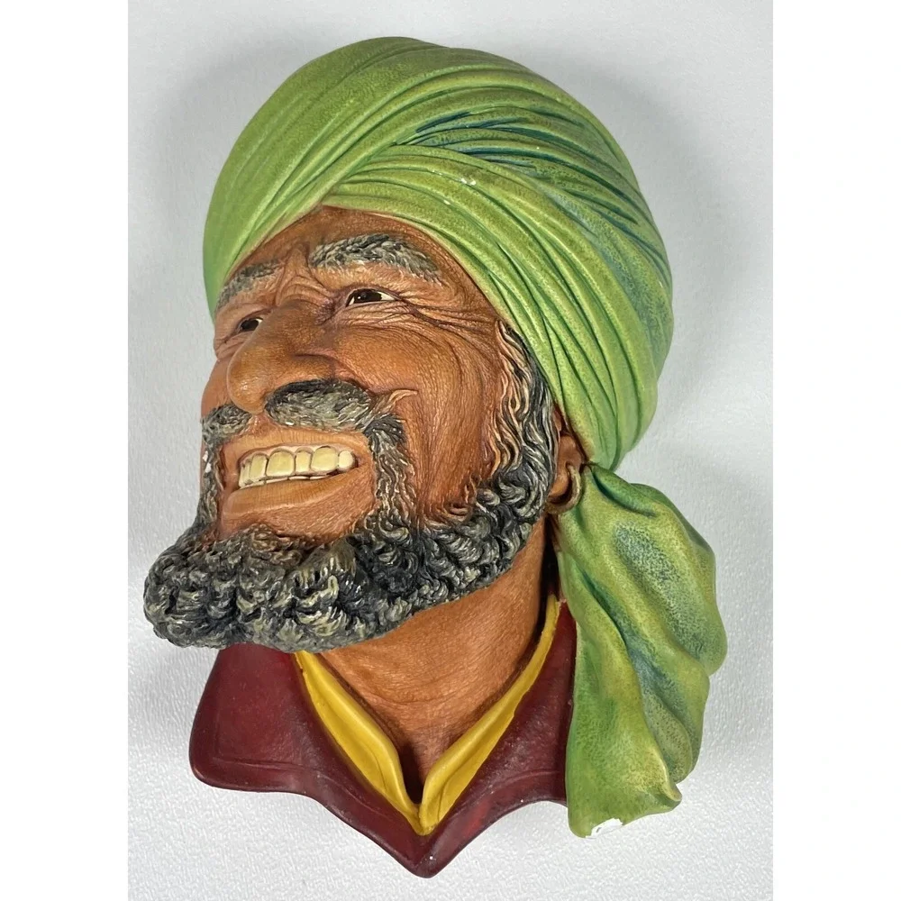Vintage Bossons Punjabi Wall Plaque 1964 – Hand-Painted England Collectible